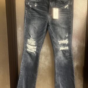 Judy Blue five star mid rise, slim boot cut jeans